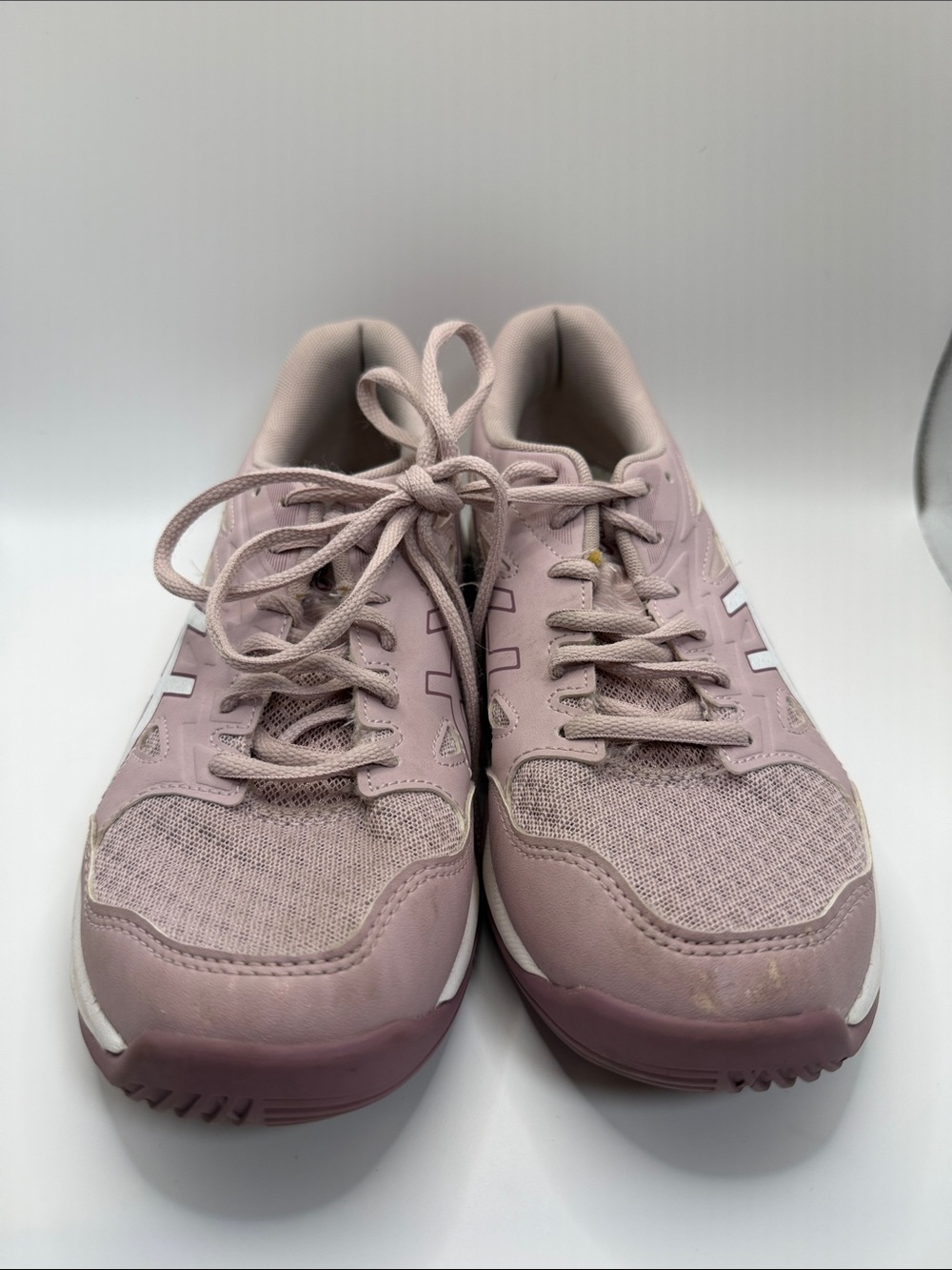 Asics Women's Pale Pink Lace-Up Athletic Sneakers